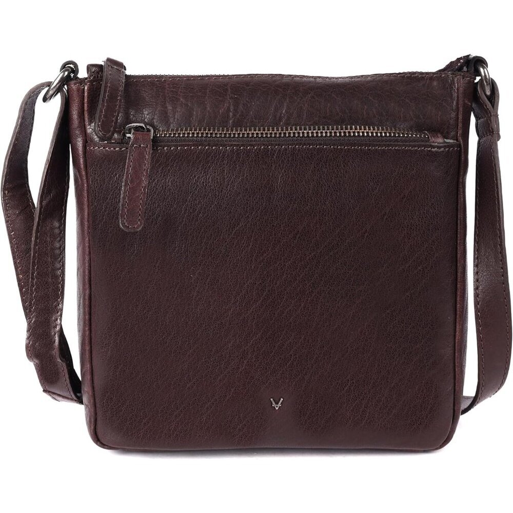 Leather Crossbody Bag For Women 8.25 Inch Adjustable Strap Casual Elegant